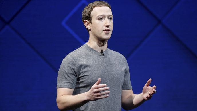 Zakladatel a CEO společnosti Facebook Mark Zuckerberg na každoroční konferenci pro vývojáře Facebook F8