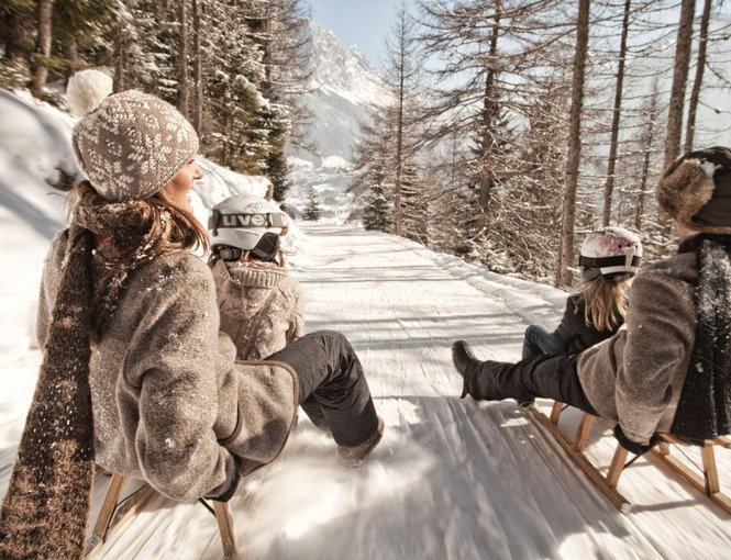 Zugspitze Arena je ideálním resortem pro sáňkaře