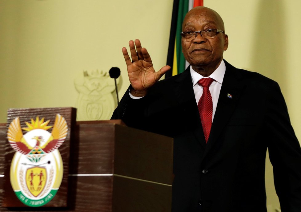 Prezident Jacob Zuma v JAR rezignoval.