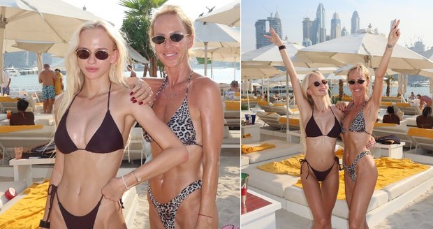 Zuzana Belohorcová a Salma Hájková v Dubaji