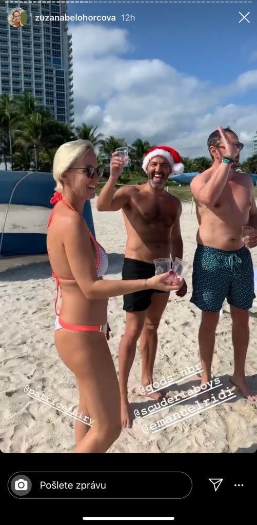 Emanuel Ridi, Zizana Belohorcová a další slavili SIlvestr na pláži v Miami.