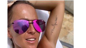 Nové tajuplné tetování Zuzany Belohorcové: Co znamená tenhle podivný rébus?