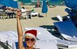 Zuzana Belohorcová oslavila příchod Nového roku na pláži v Miami, USA