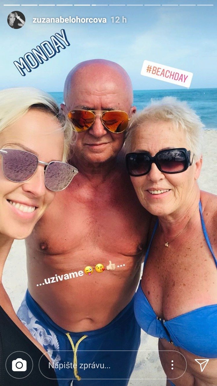 Zuzana udělala něco pro rodinu – vyvezla rodiče na Miami.