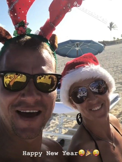 Zuzana Belohorcová oslavila příchod Nového roku na pláži v Miami, USA