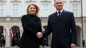 Slovenská prezidentka Zuzana Čaputová a polský prezident Andrzej Duda.