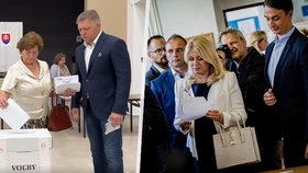 Slováci volí: Strach o Čaputovou u urny, Fico s mámou a smrt muže (†78) při hlasování
