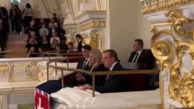 Slovenská prezidentka Zuzana Čaputová s Jurajem Rizmanem na koncertu Slovenské filharmonie (1.3.2024)