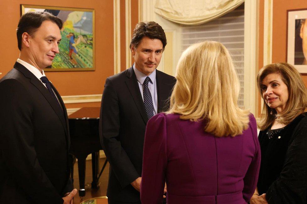 Zuzana Čaputová na návštěvě Kanady: Přijal ji i premiér Justin Trudeau, doprovodil ji i partner Juraj Rizman (leden 2024)