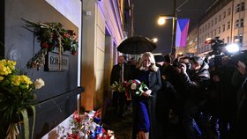 Slovenská prezidentka Zuzana Čaputová na Národní třídě (16.11.2022)
