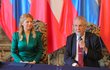 První oficiální návštěva prezidentky Slovenska v ČR (20.6.2019). Zuzana Čaputová s Milošem Zemanem