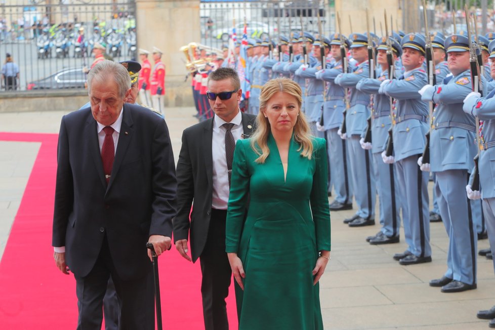 První oficiální návštěva prezidentky Slovenska Zuzany Čaputové v ČR (20.6.2019) Zahájení návštěvy