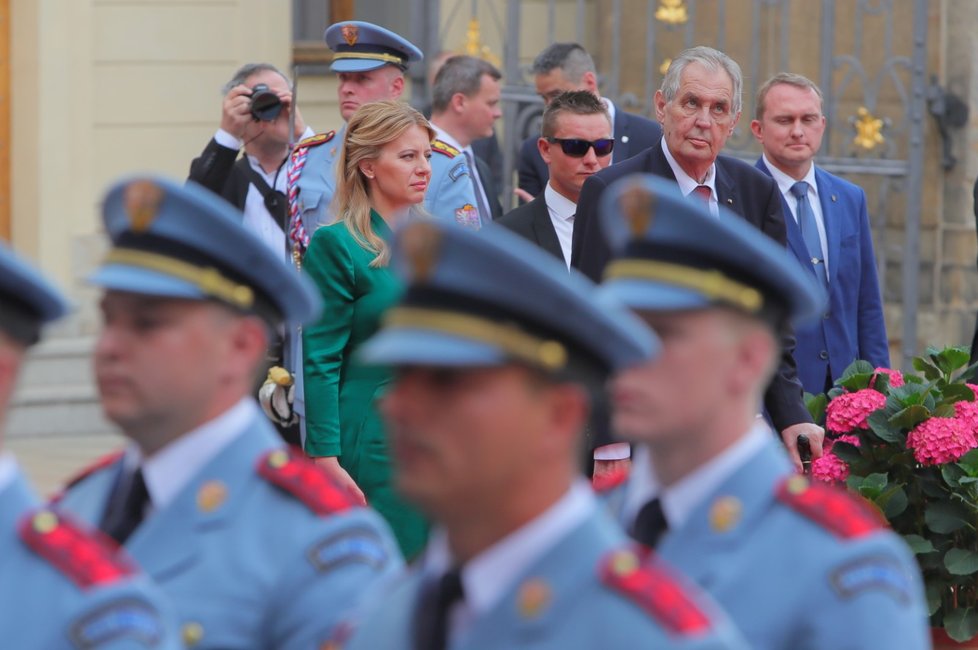 Návštěva slovenské prezidentky Zuzany Čaputové na Pražském hradě