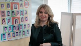 Zuzana Čaputová u 2. kola prezidentských voleb na Slovensku (6.4.2024)