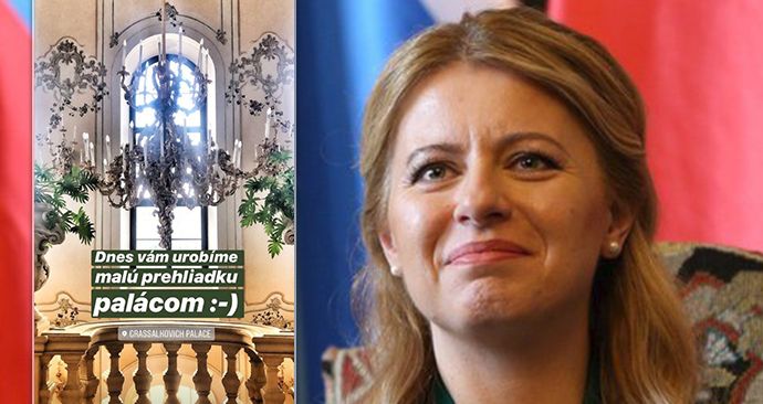 Slovenská prezidentka Zuzana Čaputová udělala virtuálního prohlídku Grasalkovičova paláce (31. 7. 2019)