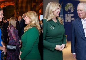 Klimatická konference v Glasgow: Zuzana Čaputová potkala členy královské rodiny