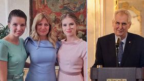 Zuzana Čaputová na Silvestra 2019 sdílela foto s dcerami Emmou a Leou, Miloš Zeman vyrazil slavit s rodinou do Lán