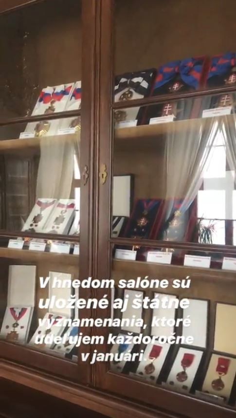 Slovenská prezidentka Zuzana Čaputová udělala virtuální prohlídku Grasalkovičova paláce (31. 7. 2019)