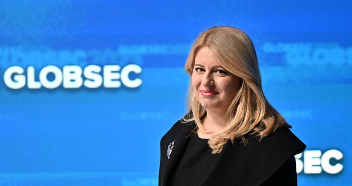 Slovenská prezidentka Čaputová na konferenci Globec v Bratislavě (29.5.2023)