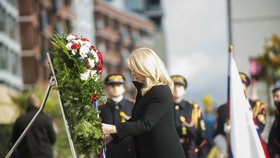 Slovenská prezidentka Zuzana Čaputová uctila výročí založení ČSR (27.10.2023)