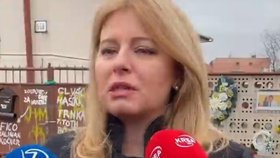 Slovenská prezidenta Zuzana Čaputová uctila památku zavražděného novináře Jána Kuciaka (21.2.2022)