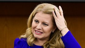 Slovenská prezidentka Zuzana Čaputová v Praze