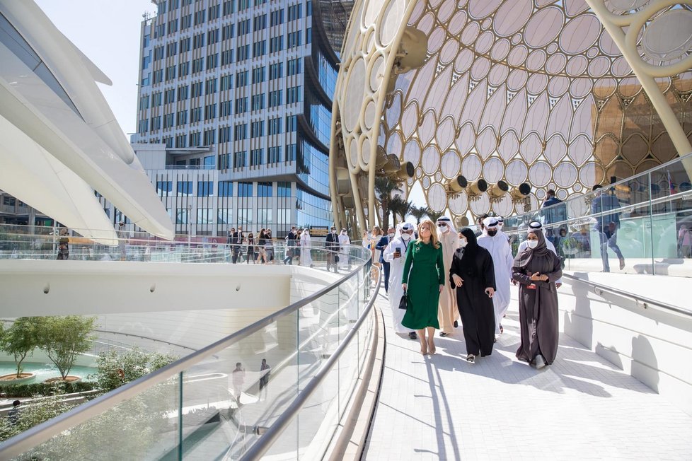 Zuzana Čaputová na výstavě EXPO 2020 v Dubaji (leden 2022)