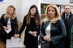 Zuzana Čaputová s rodinou u voleb 2020: Doprovodily jí dcery Lea a Emma