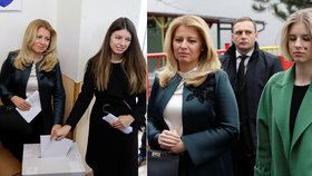 Zuzana Čaputová s rodinou u voleb 2020: Doprovodily jí dcery Lea a Emma