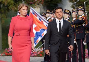 Zuzana Čaputová a Volodymyr Zelenskyj: Hlavy států Slovenska a Ukrajiny