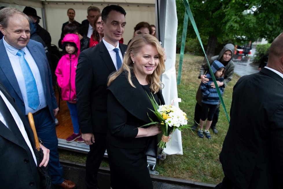 Slovenská prezidentka Zuzana Čaputová na pražském Žižkově (27.5.2022)