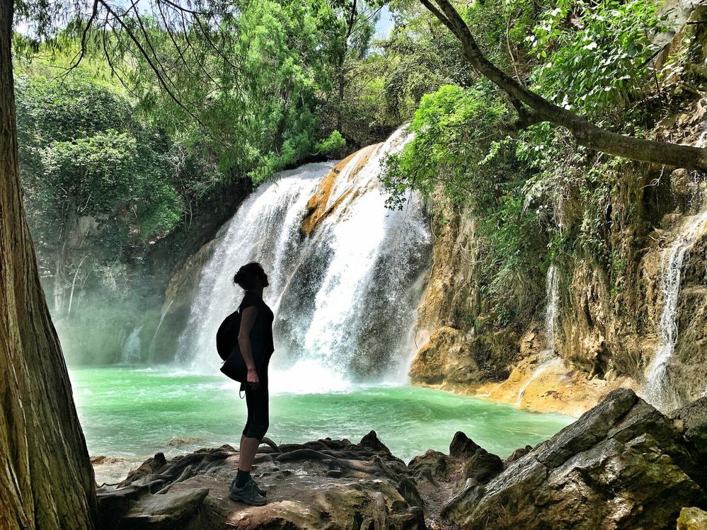 Vodopád El Chiflón v mexickém státě Chiapas