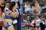 Dojatá sprinterka Zuzana Hejnová oslavila ivotní úspěch v náručí přítele Honzy a při čestném kolečku s českou vlajkou