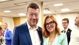 Zuzana Majerová (Trikolora) s Tomiem Okamurou (SPD)