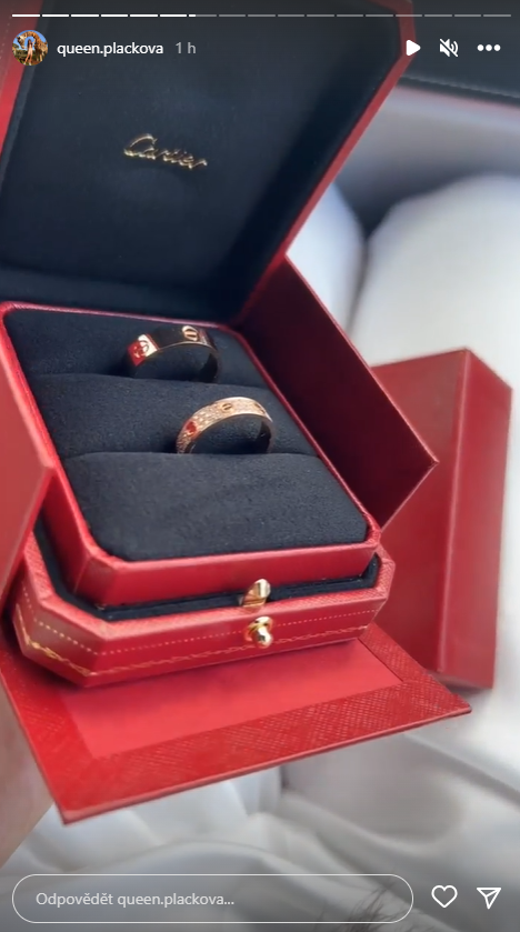 Manželé si pořídili i nové prstýnky od Cartiera.