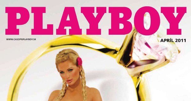 Zuzana na obálce dubnového čísla Playboye