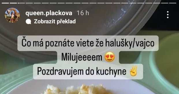 Nemocniční kuchyně ji nadchla.