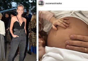 Těhotná Zuzana Stráská