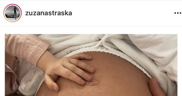Zuzana Stráská je podruhé těhotná