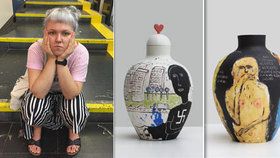 Vagíny a hákové kříže do každé domácnosti?! Umělkyně Zuzana (25) maluje na vázy šokující motivy, chce bořit stereotypy
