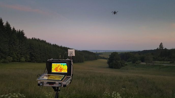 Identifikace zvěře dronem