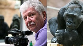 Režisér Václav Chaloupek točí v pražské zoo: Kamba vypráví o rodné Africe!