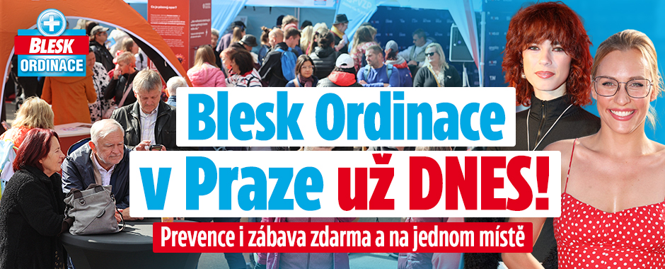Banner ke žhavému tématu: Blesk Ordinace v Praze už DNES!