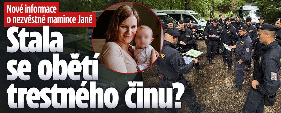 Banner ke žhavému tématu: Nové informace o nezvěstné mamince ...