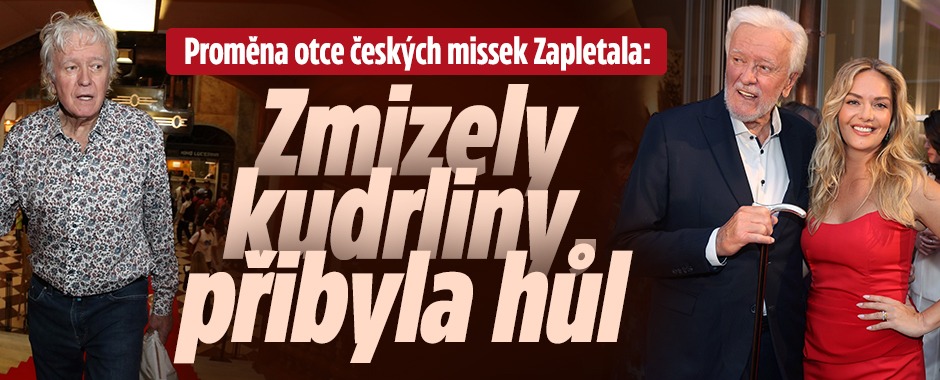 Proměna otce missek Zapletala: Zmizely kudrliny, přibyla hůl