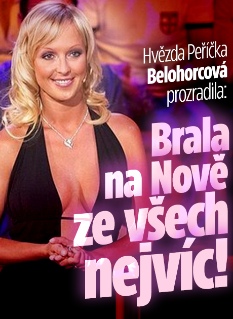 Banner ke žhavému tématu: Hvězda Peříčka Belohorcová prozradila: ...