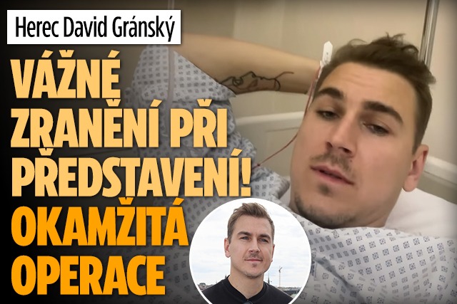 Banner ke žhavému tématu: Herec Gránský se zranil při ...