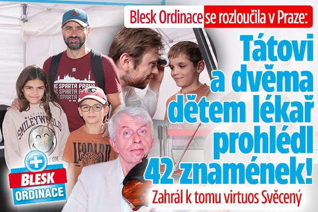 Blesk Ordinace v Praze: 42 znamének táty a 2 dětí!