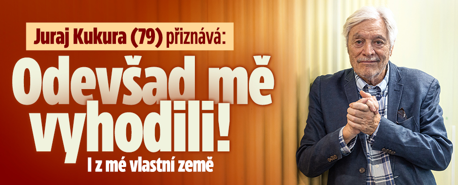 Banner ke žhavému tématu: Juraj Kukura (79) přiznává: Odevšad mě ...
