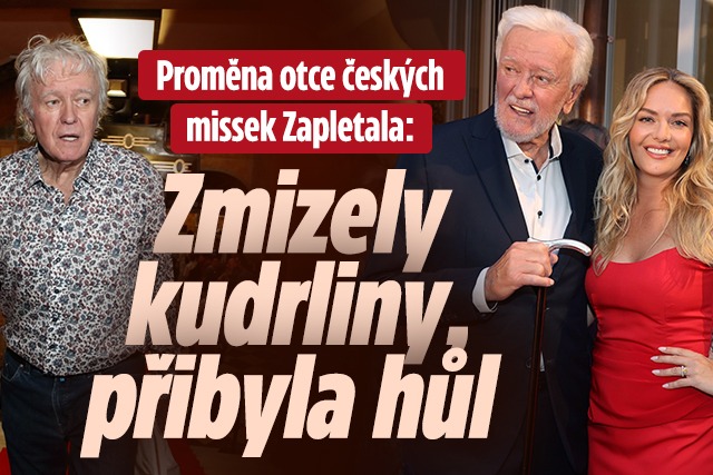 Proměna otce missek Zapletala: Zmizely kudrliny, přibyla hůl